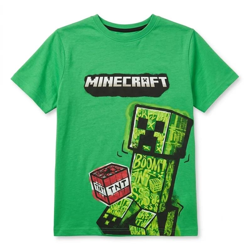 Футболка Minecraft Creeper зелена