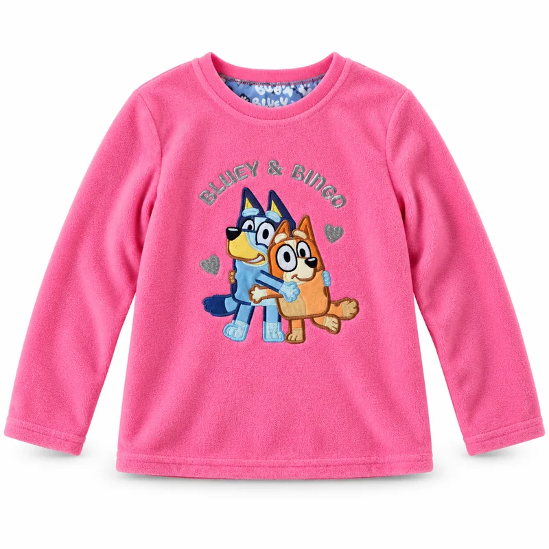 Флісова кофта Bluey для дівчинки, р. 122 (6-7 років), рожева